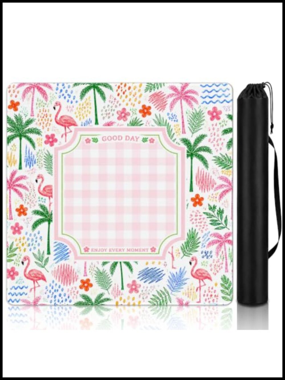 Mahjong Mat with Rubber Base, 31.5" x 31.5" Game Mat for American Mahjong,
